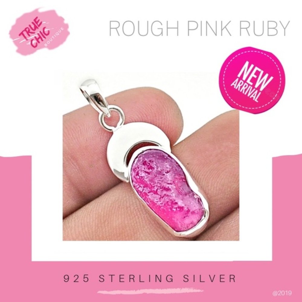 Rough Pink Ruby Ring